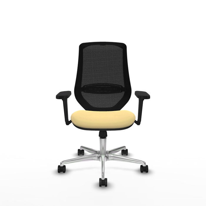 PIQUERAS Y CRESPO Silla de oficina Mardos con mecanismo Sincro, Crema y Negro PIQUERAS Y CRESPO Silla de oficina Mardos con mecanismo Sincro, Crema y Negro