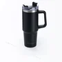 Muitomas TRAVELMUG900BK Taza de viaje con asa 900 ml negro, acero inoxidable de doble pared a prueba de fugas