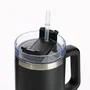 Muitomas TRAVELMUG900BK Taza de viaje con asa 900 ml negro, acero inoxidable de doble pared a prueba de fugas