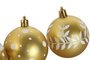 DKD Home Decor Set de 16 Bolas Decorativas Rojo y Dorado
