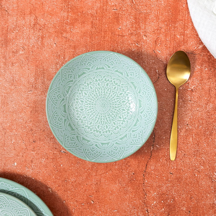 Home Deco Factory Plato Hondo Mirage Verde Cerámica Diámetro 18,5 cm Home Deco Factory Plato Hondo Mirage Verde Cerámica Diámetro 18,5 cm