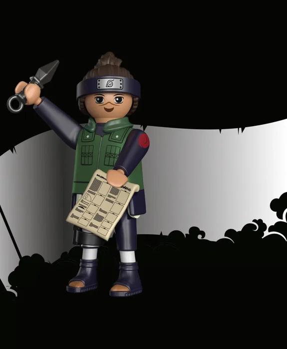 Playmobil Naruto Shippuden Figura Iruka, Maestro Ninja y Compañero de Naruto