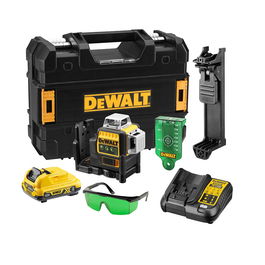 Dewalt XR Nivel Láser Autonivelante Verde 3 Líneas 360° 12V con Batería