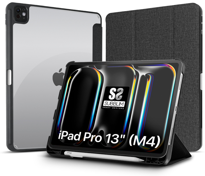 Subblim Funda Clear Shock Case para iPad Pro 13 pulgadas M4 7ª Generación Negro