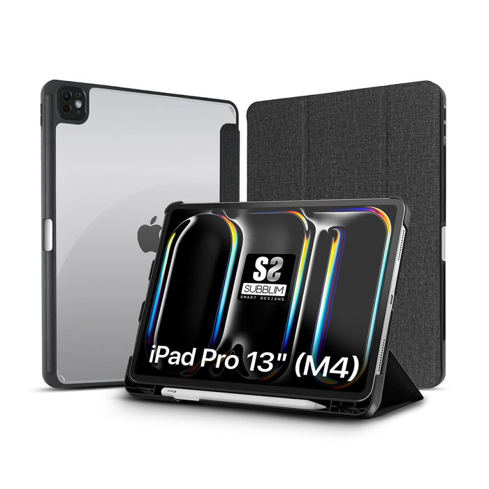 Subblim Funda Clear Shock Case para iPad Pro 13 pulgadas M4 7ª Generación Negro