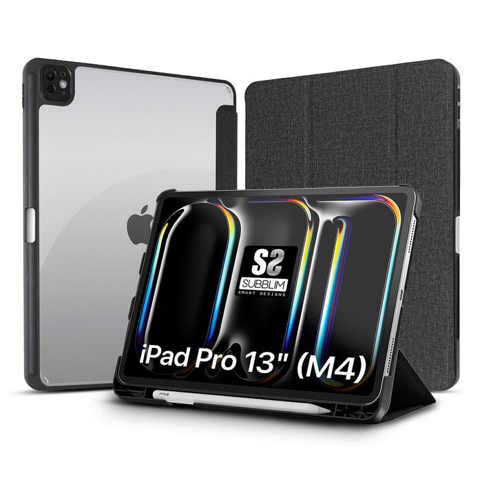 Subblim Funda Clear Shock Case para iPad Pro 13 pulgadas M4 7ª Generación Negro