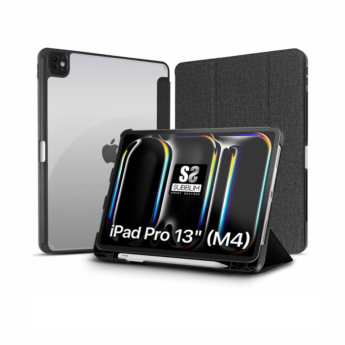 Subblim Funda Clear Shock Case para iPad Pro 13 pulgadas M4 7ª Generación Negro