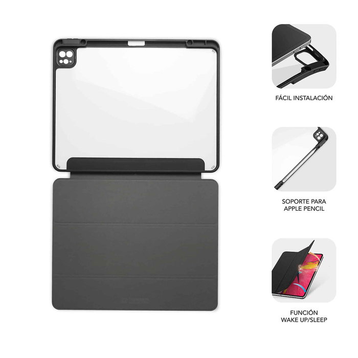 Subblim Funda Clear Shock Case para iPad Pro 13 pulgadas M4 7ª Generación Negro