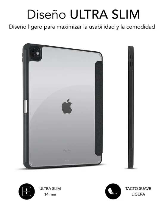 Subblim Funda Clear Shock Case para iPad Pro 13 M4 7ª Generación Negro Subblim Funda Clear Shock Case para iPad Pro 13 M4 7ª Generación Negro