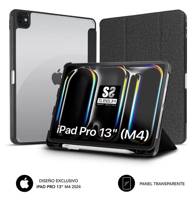 Subblim Funda Clear Shock Case para iPad Pro 13 M4 7ª Generación Negro Subblim Funda Clear Shock Case para iPad Pro 13 M4 7ª Generación Negro