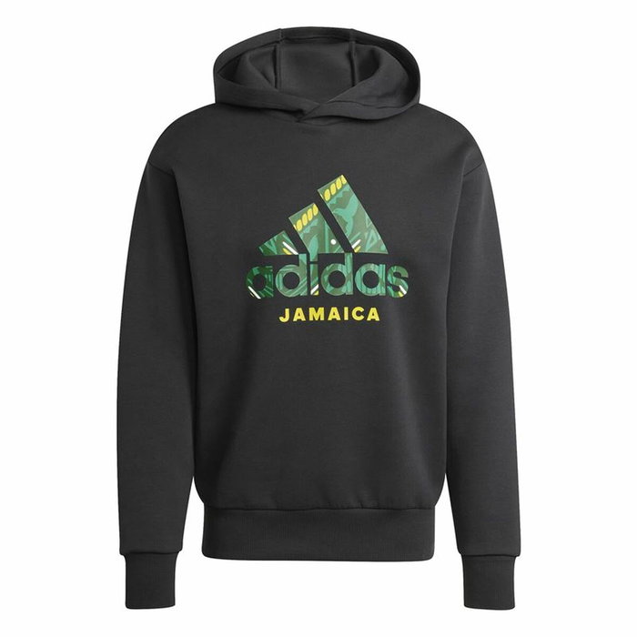 Sudadera con Capucha Hombre Adidas Jamaica Seasonal Doubleknit Negro Sudadera con Capucha Hombre Adidas Jamaica Seasonal Doubleknit Negro
