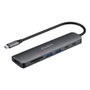 EWENT Docking Station 7 en 1 USB-C EW1152 HDMI 4K 100W Gris