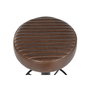 DKD Home Decor Taburete Vintage Giratorio en Piel