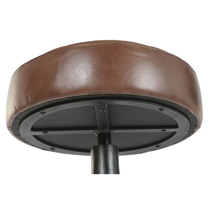DKD Home Decor Taburete Vintage Giratorio en Piel