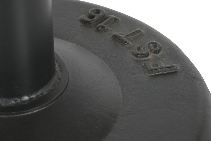 DKD Home Decor Taburete Vintage Giratorio en Piel - Hierro, 36x76x36 cm, Color Negro o Marrón