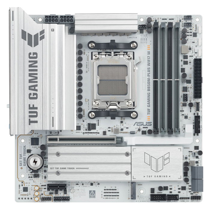 ASUS TUF GAMING B850M-PLUS WIFI7 W Micro ATX AMD B850 Blanco ASUS TUF GAMING B850M-PLUS WIFI7 W Micro ATX AMD B850 Blanco