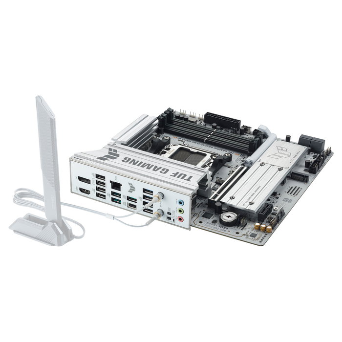 ASUS TUF GAMING B850M-PLUS WIFI7 W Micro ATX AMD B850 Blanco ASUS TUF GAMING B850M-PLUS WIFI7 W Micro ATX AMD B850 Blanco