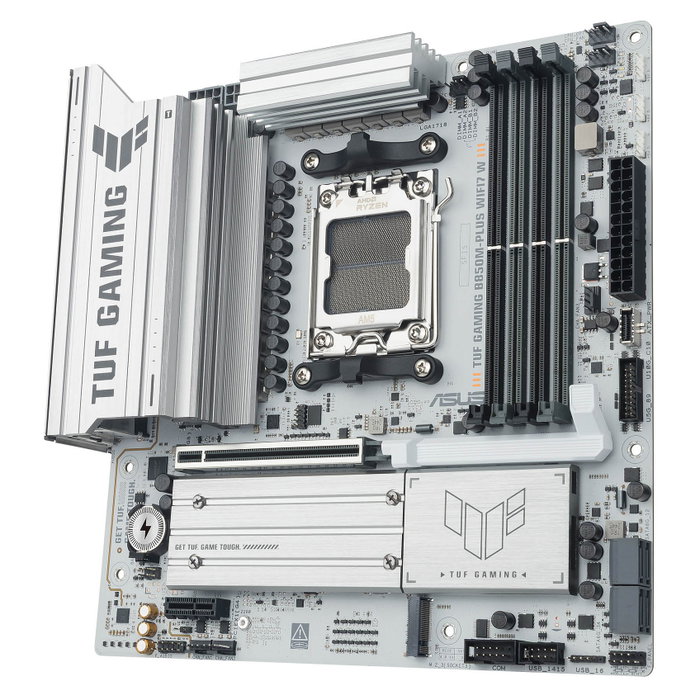 ASUS TUF GAMING B850M-PLUS WIFI7 W Micro ATX AMD B850 Blanco ASUS TUF GAMING B850M-PLUS WIFI7 W Micro ATX AMD B850 Blanco