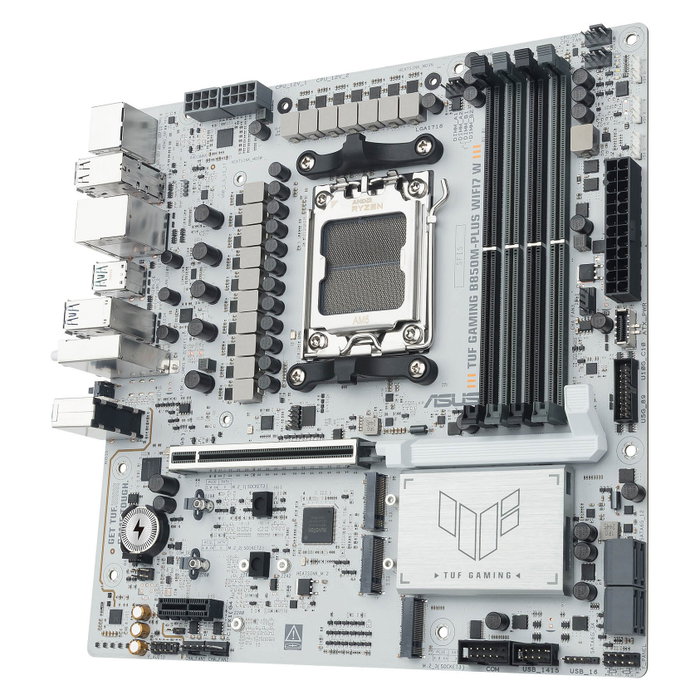 ASUS TUF GAMING B850M-PLUS WIFI7 W Micro ATX AMD B850 Blanco ASUS TUF GAMING B850M-PLUS WIFI7 W Micro ATX AMD B850 Blanco