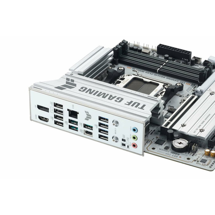 ASUS TUF GAMING B850M-PLUS WIFI7 W Micro ATX AMD B850 Blanco ASUS TUF GAMING B850M-PLUS WIFI7 W Micro ATX AMD B850 Blanco