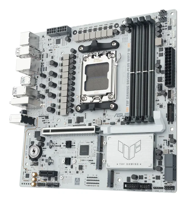 Asus TUF GAMING B850M-PLUS WIFI7 W AMD B850 micro ATX Blanco Asus TUF GAMING B850M-PLUS WIFI7 W AMD B850 micro ATX Blanco