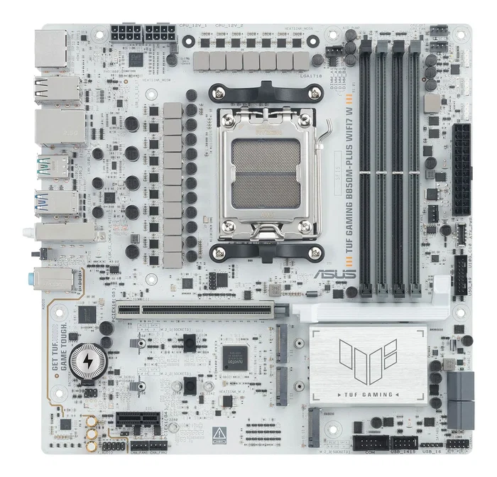 Asus TUF GAMING B850M-PLUS WIFI7 W AMD B850 micro ATX Blanco Asus TUF GAMING B850M-PLUS WIFI7 W AMD B850 micro ATX Blanco