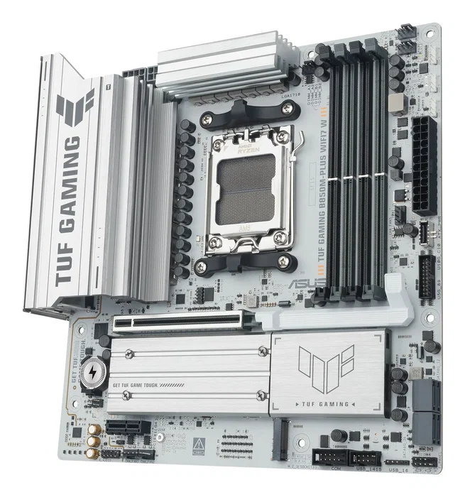 Asus TUF GAMING B850M-PLUS WIFI7 W AMD B850 micro ATX Blanco Asus TUF GAMING B850M-PLUS WIFI7 W AMD B850 micro ATX Blanco