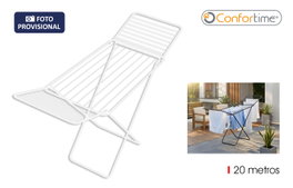 Confortime Tendedero de Metal Blanco 20m