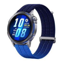 Huawei Watch GT Runner 2 Dusk Blue - Reloj Inteligente Unisex, Pantalla AMOLED Táctil 3.35 cm (1.32 pulgadas), GPS, Resistente al Agua 5 ATM, Banda Azul de Fluoroelastómero