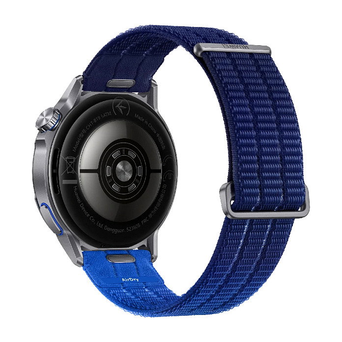 Huawei Watch GT Runner 2 Dusk Blue - Reloj Inteligente Unisex, Pantalla AMOLED Táctil 3.35 cm (1.32 pulgadas), GPS, Resistente al Agua 5 ATM, Banda Azul de Fluoroelastómero