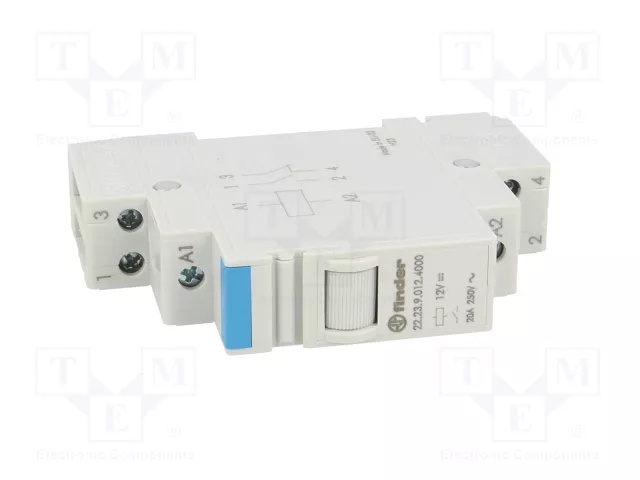 FINDER Relé de instalación Serie 22.23 12VDC 20A NC + NA