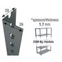 Simon Rack Perfil Sclick para Estantería 2000mm Gris Metálico