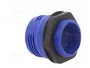 HARTING Carcasa Han® F+B Azul Recta IP67/IP6K9K