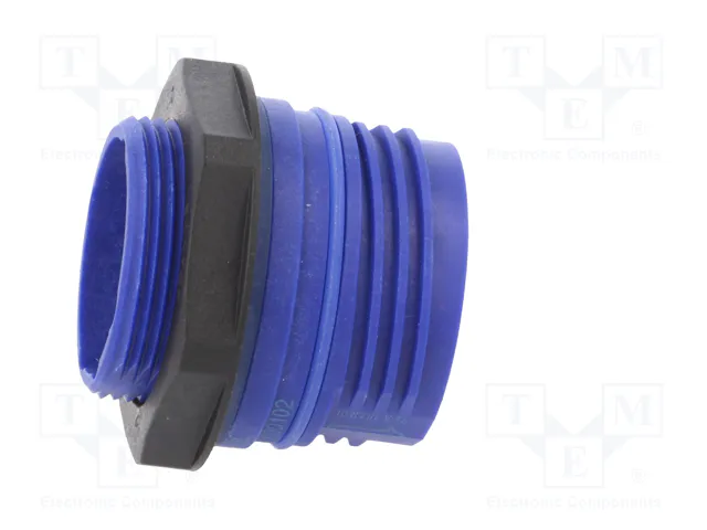 HARTING Carcasa Han® F+B Azul Recta IP67/IP6K9K