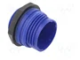 HARTING Carcasa Han® F+B Azul Recta IP67/IP6K9K