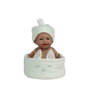 Muñecas Arias Elegance - Muñeca Lupi Beige de 26 cm con Canastilla, Cuerpo de Vinyl