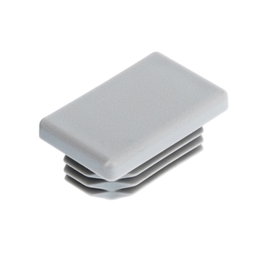 Sambeat Contera Interior Rectangular Gris 20x10mm para Tubo 1-2.5mm Protección Suelo Adherencia Muebles