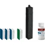 CIANO Kit de mantenimiento para acuarios tamaño L reacondicionado con 3 cartuchos y acondicionador