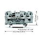 WAGO 2004-1301 Regleta de 6,2 mm, 800 V