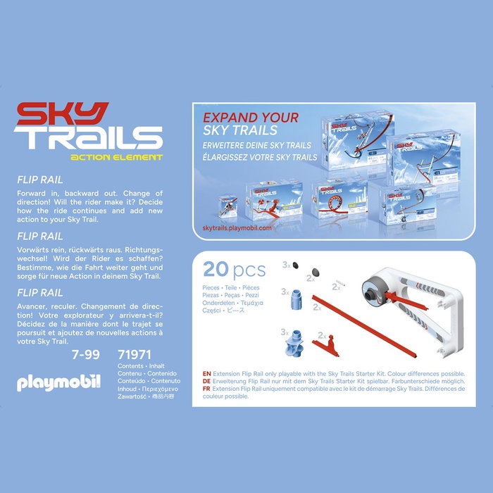 Playmobil Flip Rail 71971 Sky Trails Juguete de Acción para +7 Años