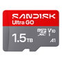 SanDisk Ultra GO 1,5 TB MicroSDXC UHS-I Gris, Rojo