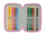 Safta Plumier Triple Gabby's Dollhouse Confetti 37 Piezas 12,5x19,5x5,5 cm