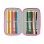 Safta Plumier Triple Gabby's Dollhouse Confetti con 37 piezas