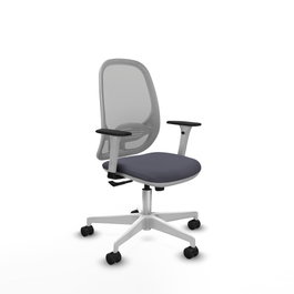 PIQUERAS Y CRESPO Silla de oficina Cilanco con mecanismo Sincro, Gris