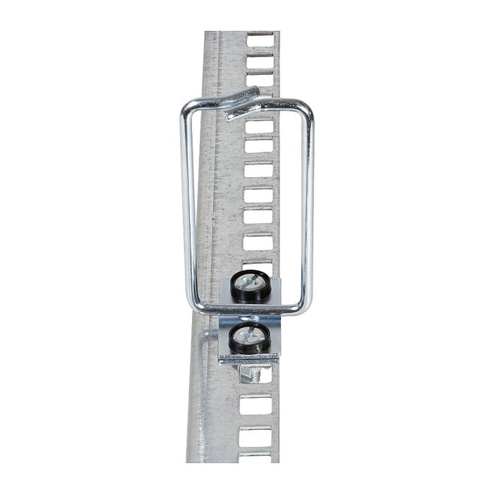LogiLink Set de 2 soportes de gestión de cables de 19 pulgadas, acero, 40 x 80 mm