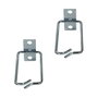 LogiLink Set de 2 soportes de gestión de cables de 19 pulgadas, acero, 40 x 80 mm