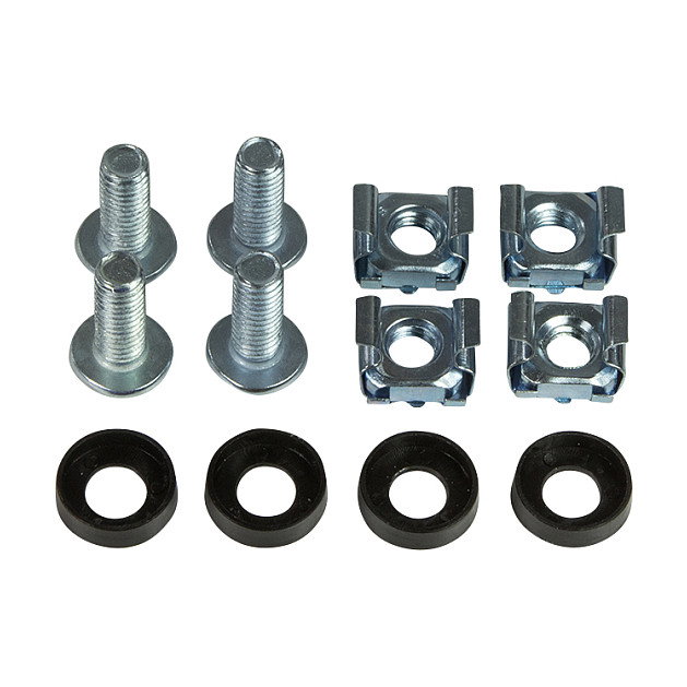 LogiLink Set de 2 soportes de gestión de cables de 19 pulgadas, acero, 40 x 80 mm