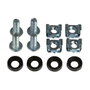LogiLink Set de 2 soportes de gestión de cables de 19 pulgadas, acero, 40 x 80 mm