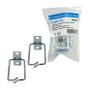 LogiLink Set de 2 soportes de gestión de cables de 19 pulgadas, acero, 40 x 80 mm