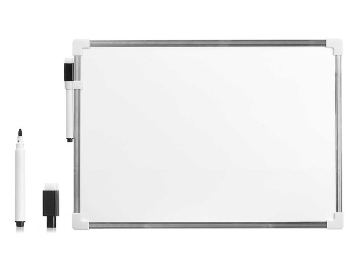 Pincello Pizarra Magnética de Aluminio Blanca 25 x 35 cm (Set de 12)